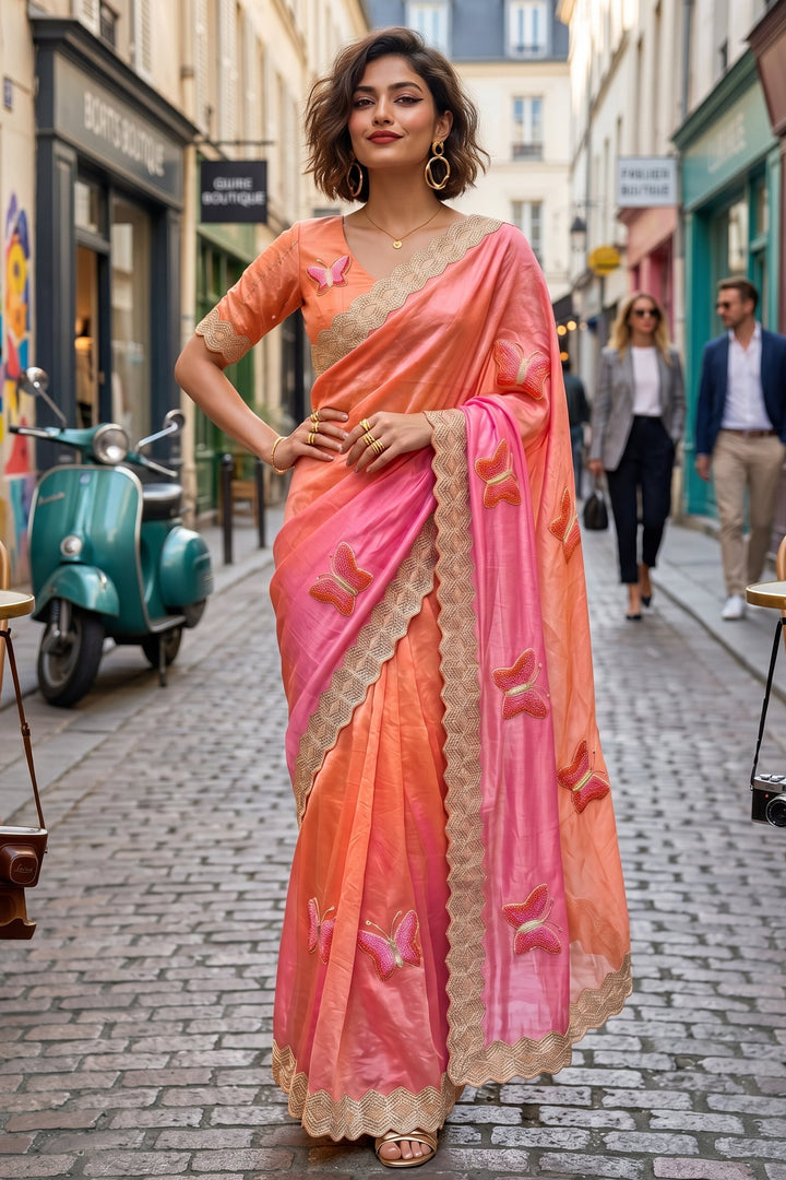 Traveling In Luxury- Fancy Silk Saree