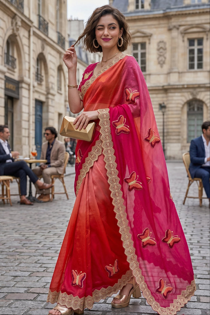 Traveling In Luxury- Fancy Silk Saree