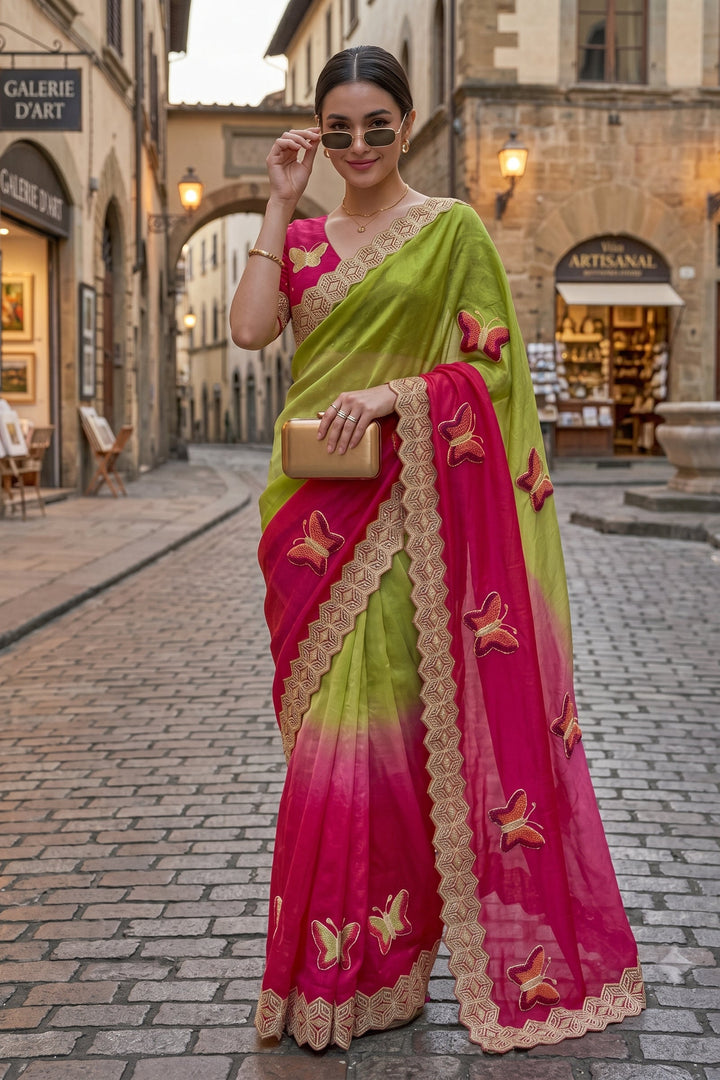 Traveling In Luxury- Fancy Silk Saree