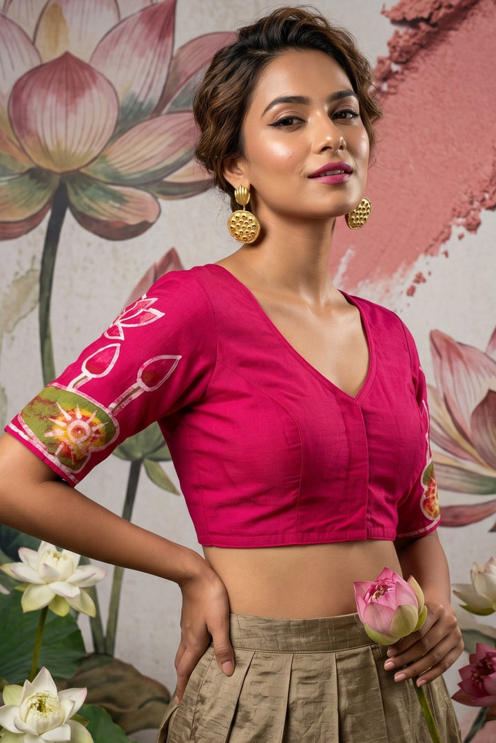 Lotus Batik -Designer Blouse