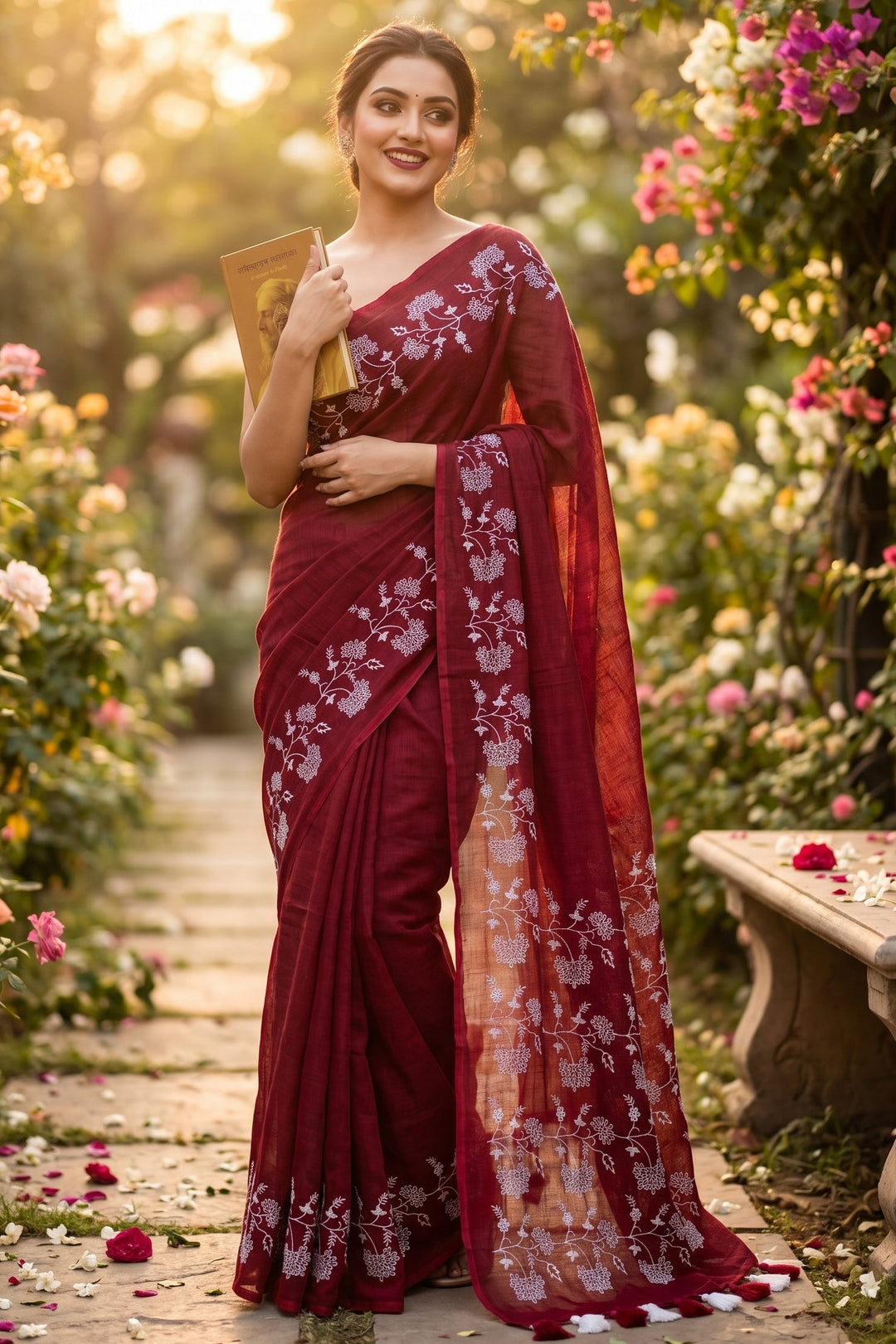 Bangarup (বঙ্গরূপ)– The Beauty of Bengal Embroidered Saree