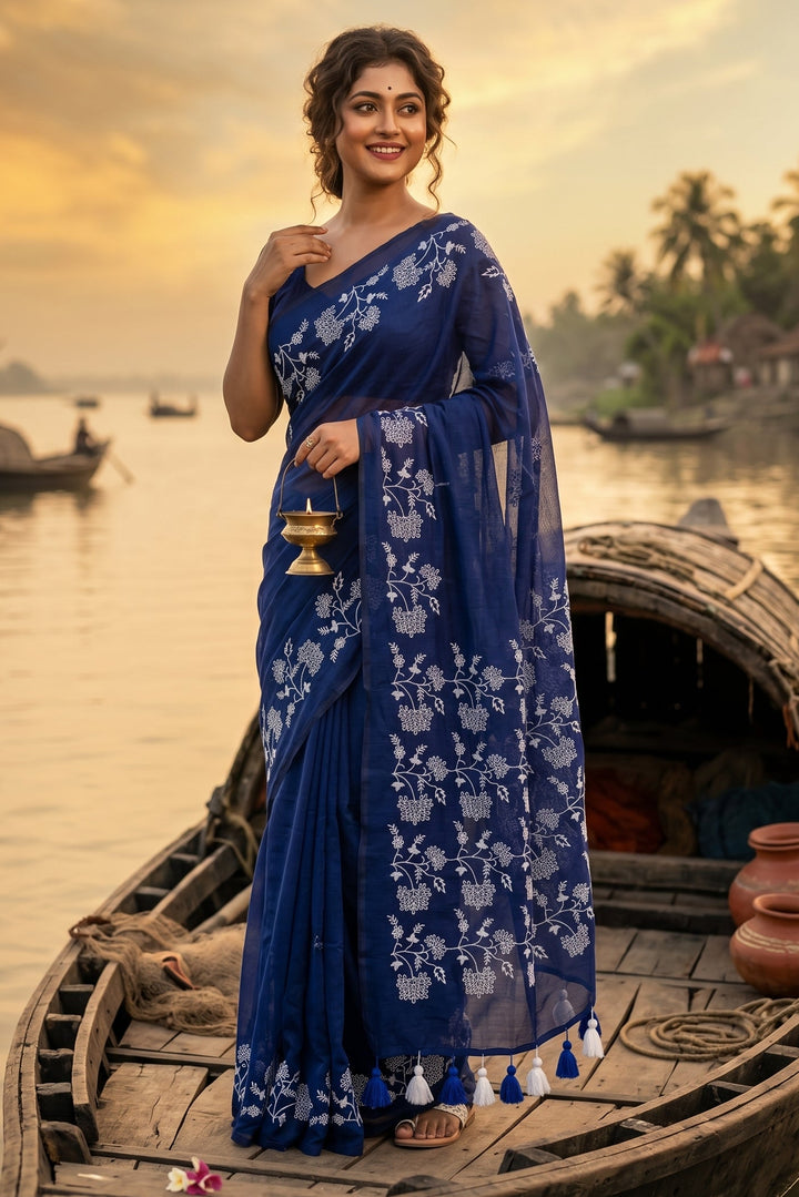 Bangarup (বঙ্গরূপ)– The Beauty of Bengal Embroidered Saree