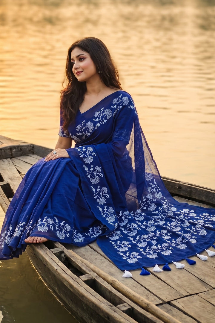 Bangarup (বঙ্গরূপ)– The Beauty of Bengal Embroidered Saree
