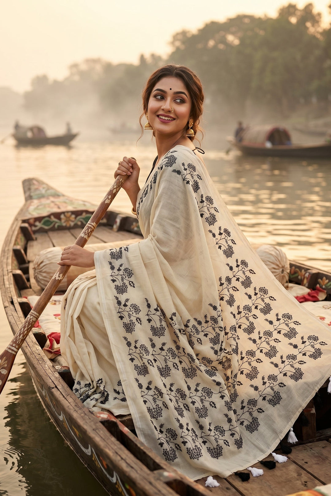 Bangarup (বঙ্গরূপ)– The Beauty of Bengal Embroidered Saree