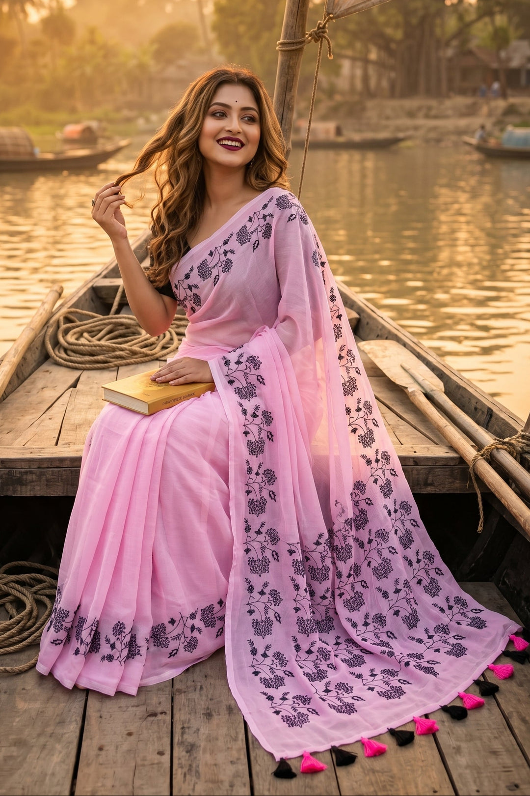Bangarup (বঙ্গরূপ)– The Beauty of Bengal Embroidered Saree