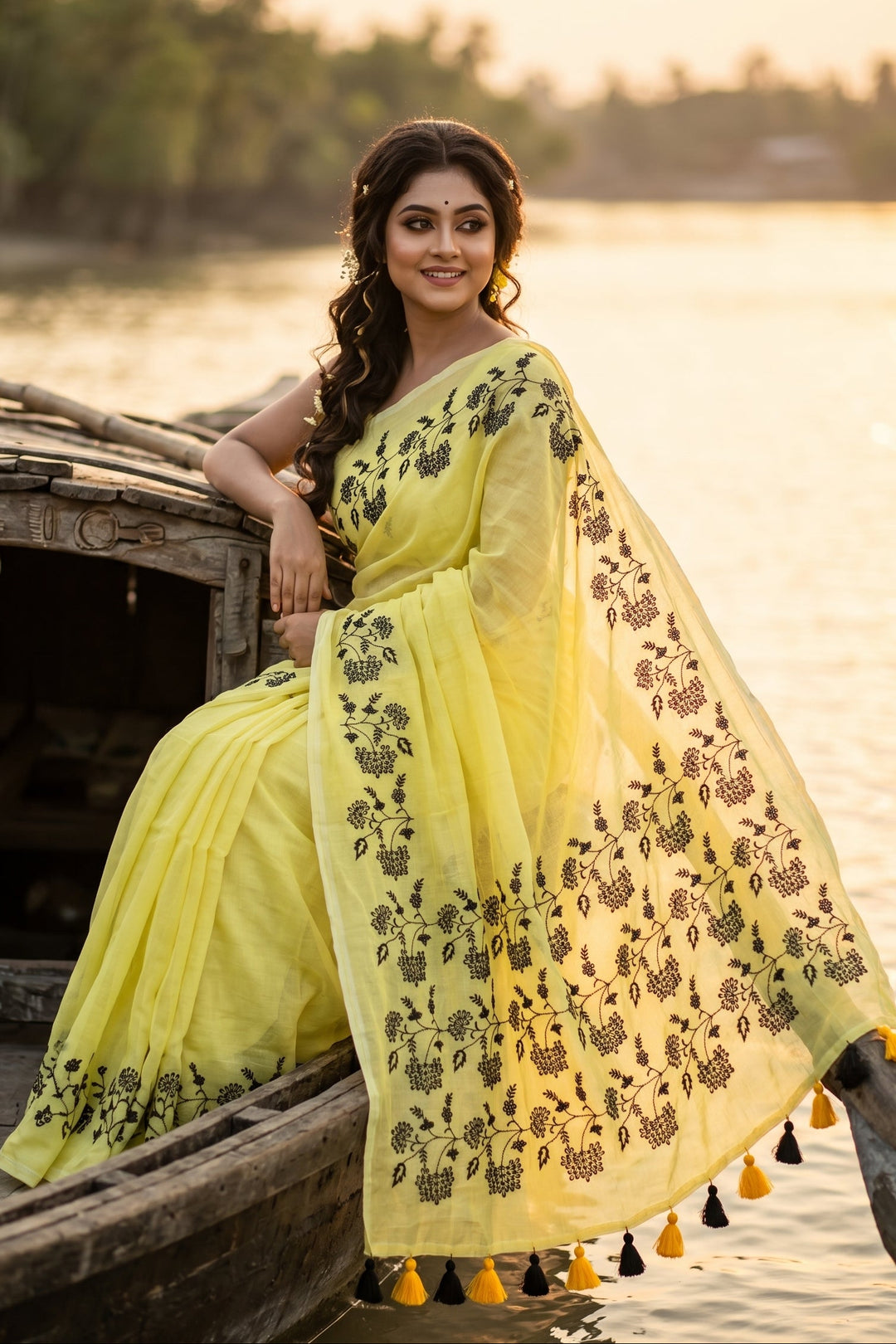 Bangarup (বঙ্গরূপ)– The Beauty of Bengal Embroidered Saree