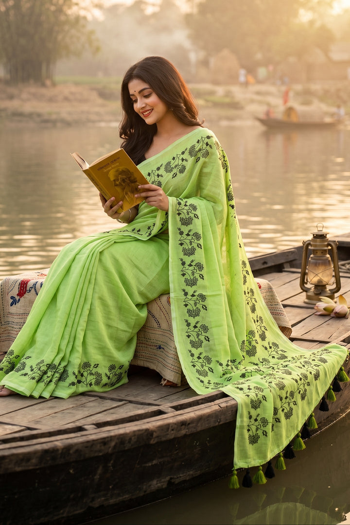 Bangarup (বঙ্গরূপ)– The Beauty of Bengal Embroidered Saree