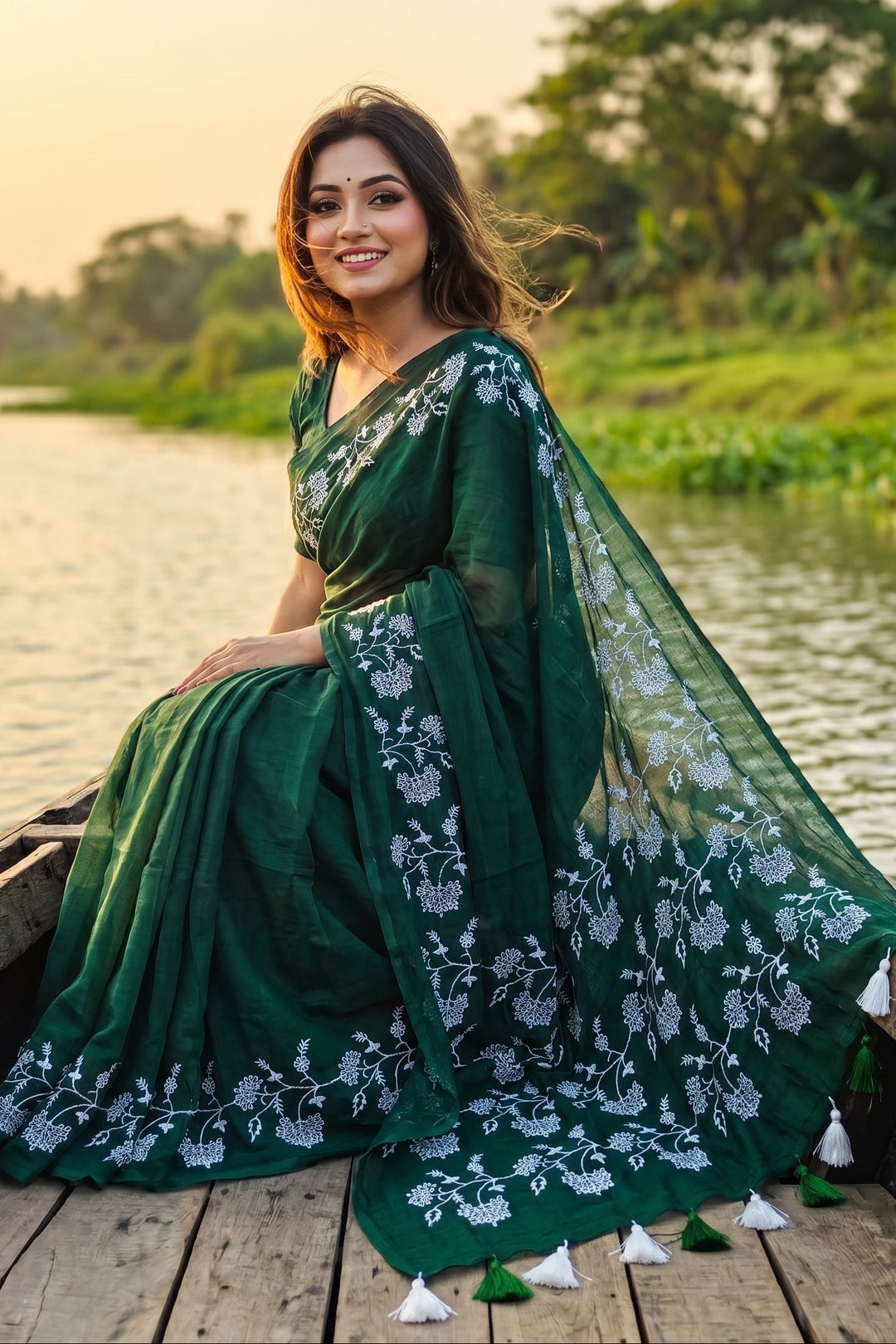 Bangarup (বঙ্গরূপ)– The Beauty of Bengal Embroidered Saree