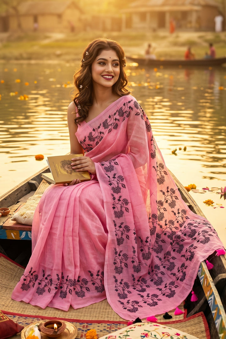 Bangarup (বঙ্গরূপ)– The Beauty of Bengal Embroidered Saree