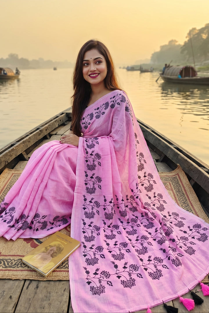 Bangarup (বঙ্গরূপ)– The Beauty of Bengal Embroidered Saree