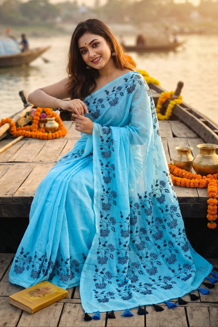 Bangarup (বঙ্গরূপ)– The Beauty of Bengal Embroidered Saree