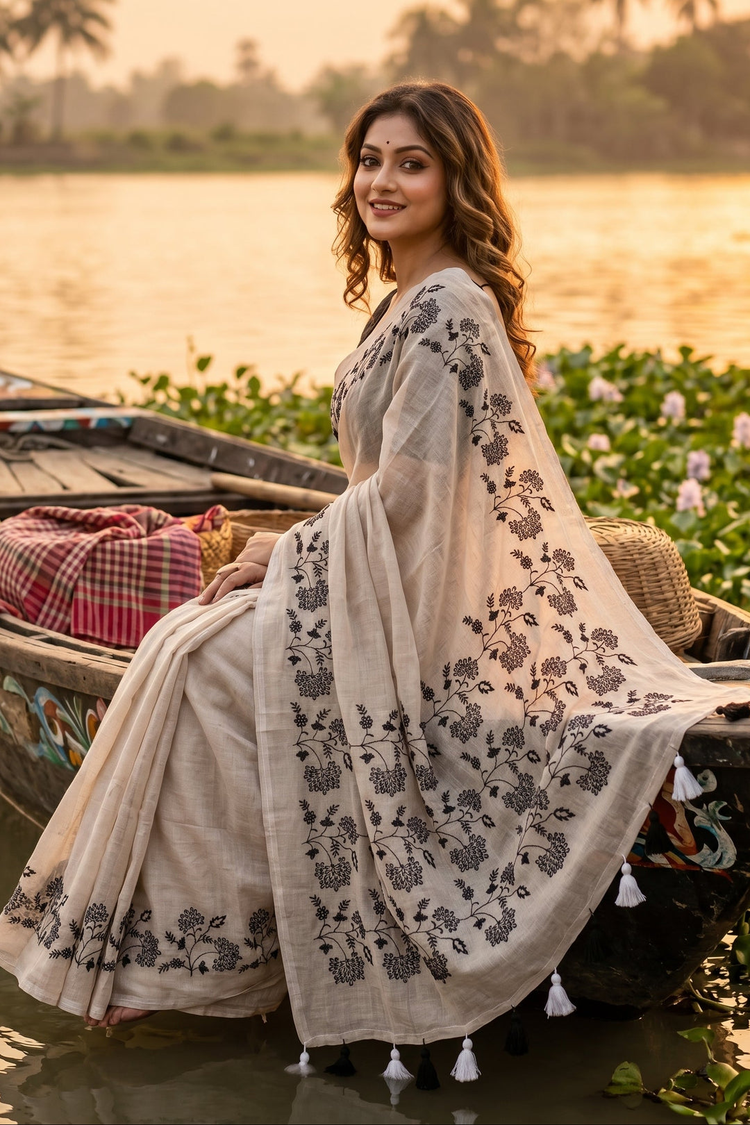 Bangarup (বঙ্গরূপ)– The Beauty of Bengal Embroidered Saree