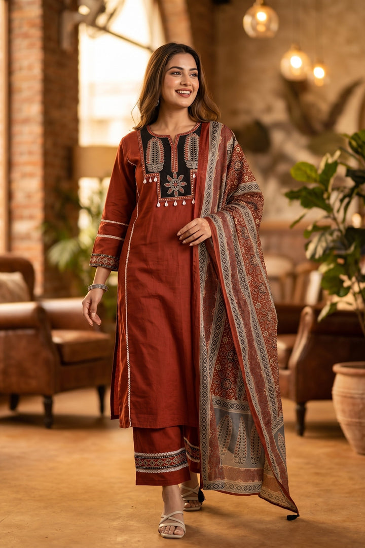 Sweet Moments Cotton Kurti Set