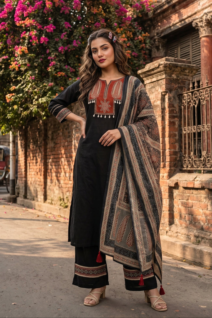 Sweet Moments Cotton Kurti Set
