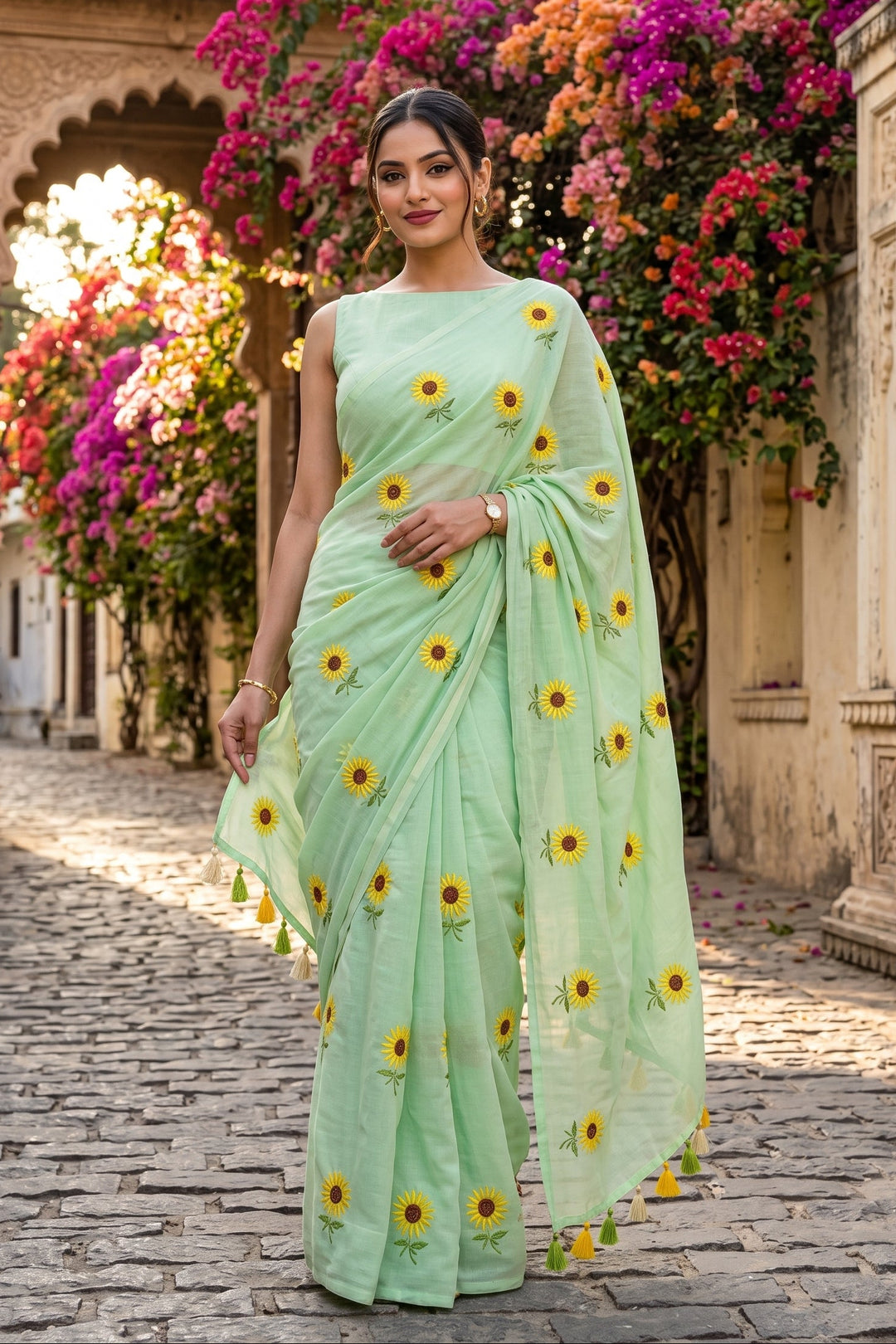 Roudrasmita Mul Cotton Saree