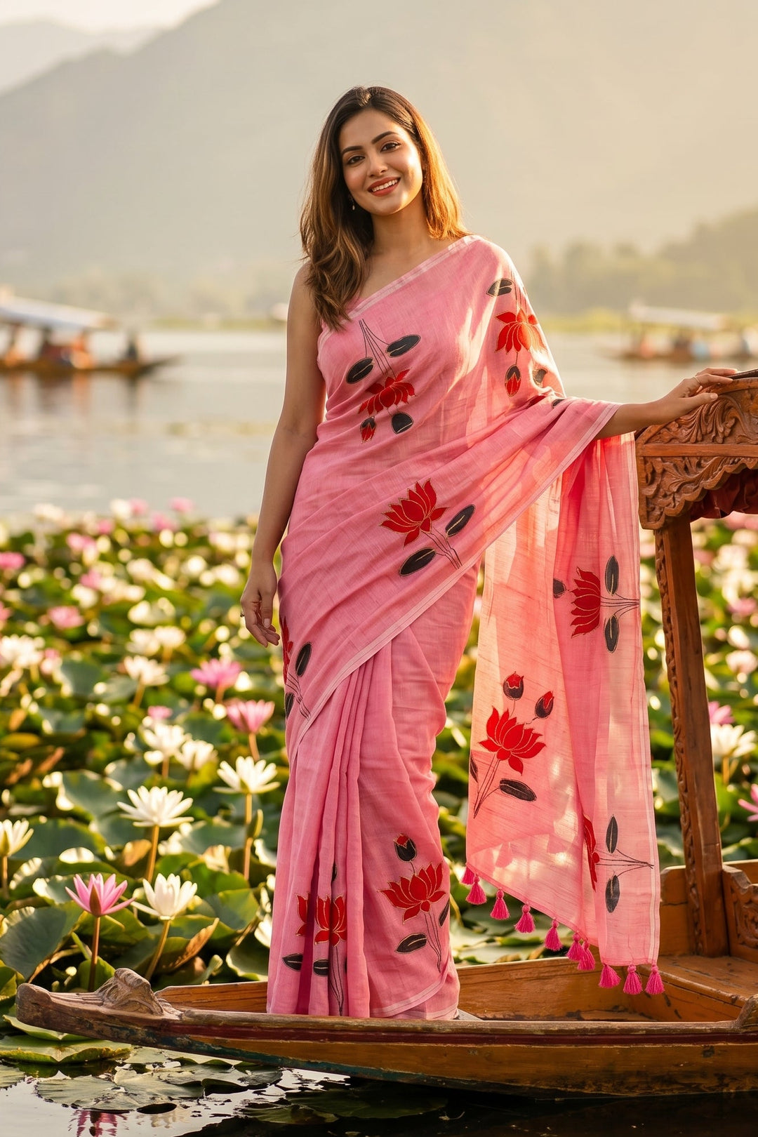 Podmosmita Mul Cotton Saree
