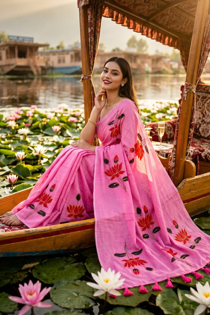 Podmosmita Mul Cotton Saree