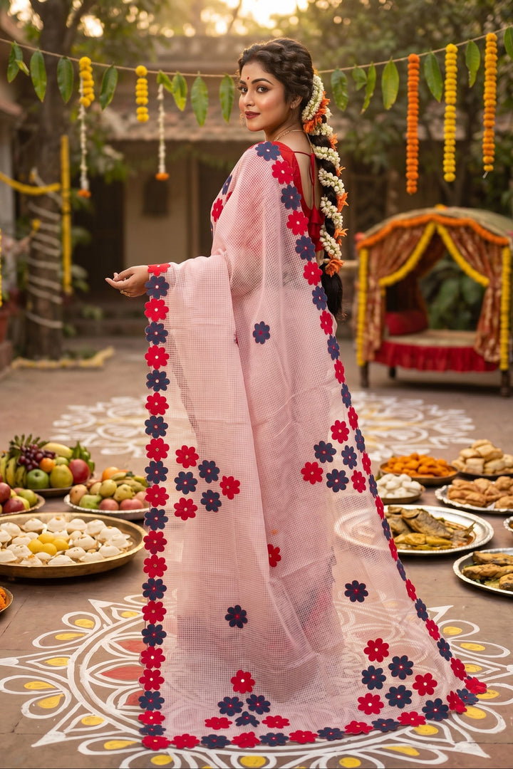 Surobhilata Reshom Kota Applique Saree