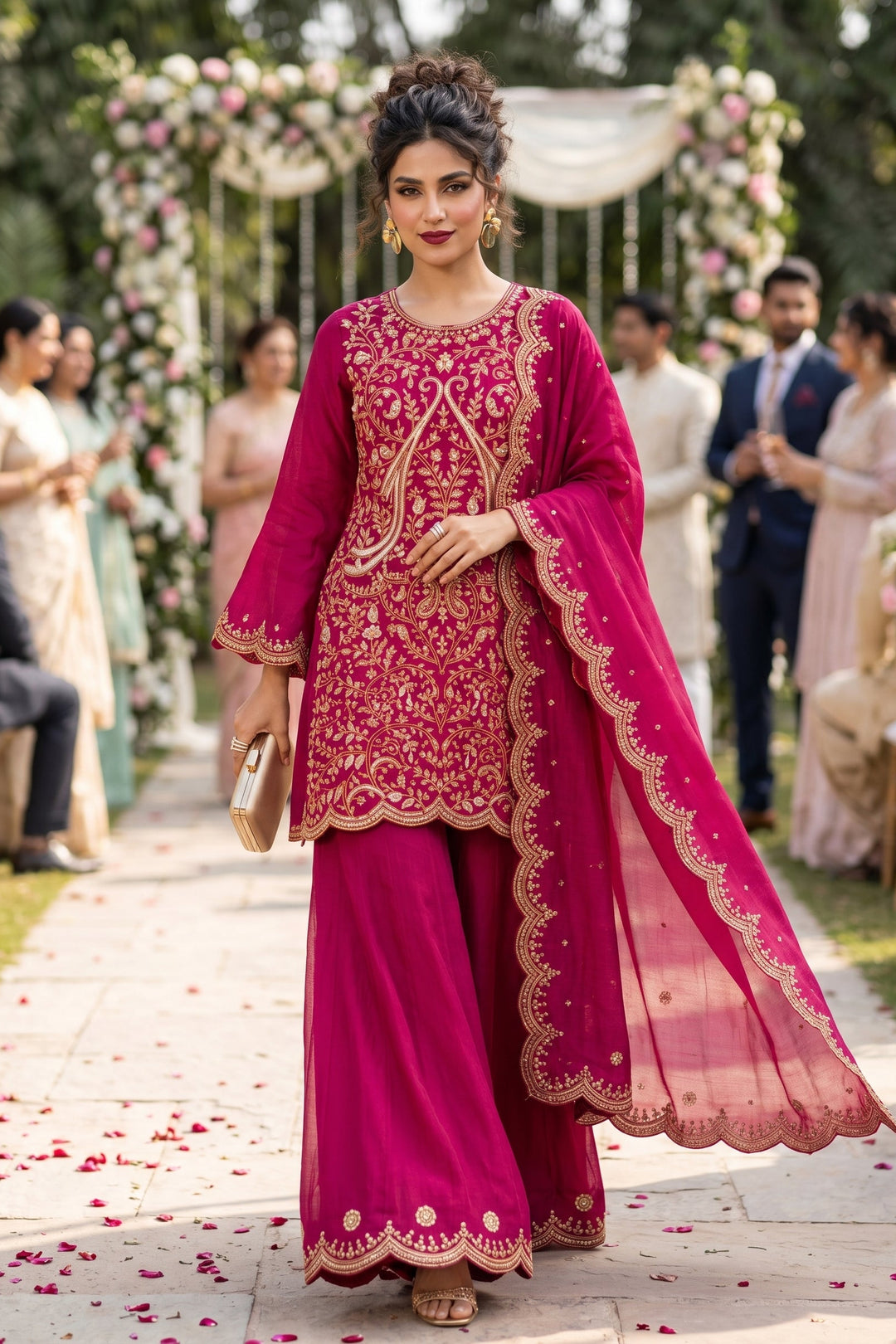 Written in Poetry Designer Sharara Set