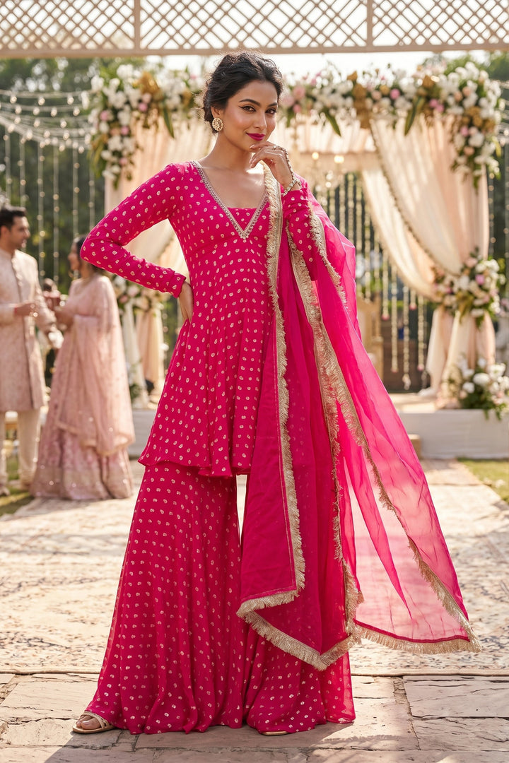Rain of Romance Designer Sharara Set