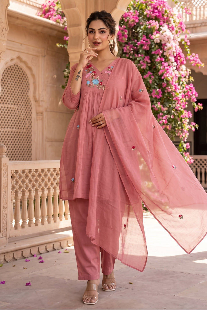 First Blush Cotton Kurti Set