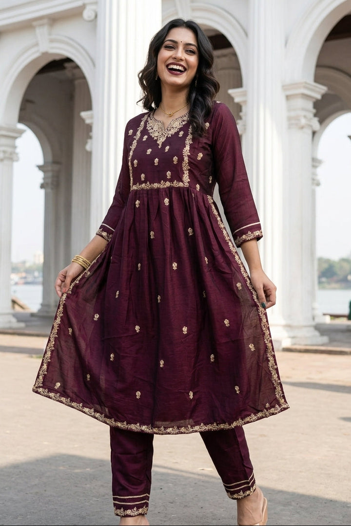 Girl From Another Planet  (Party Wear Kurti Set)