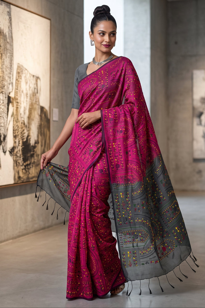 Melody of Colors Cotton Silk Saree