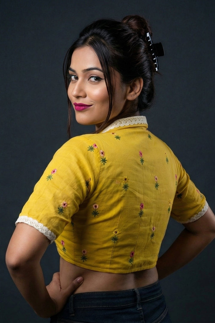 Cute And Stylish-Embroidered Blouse