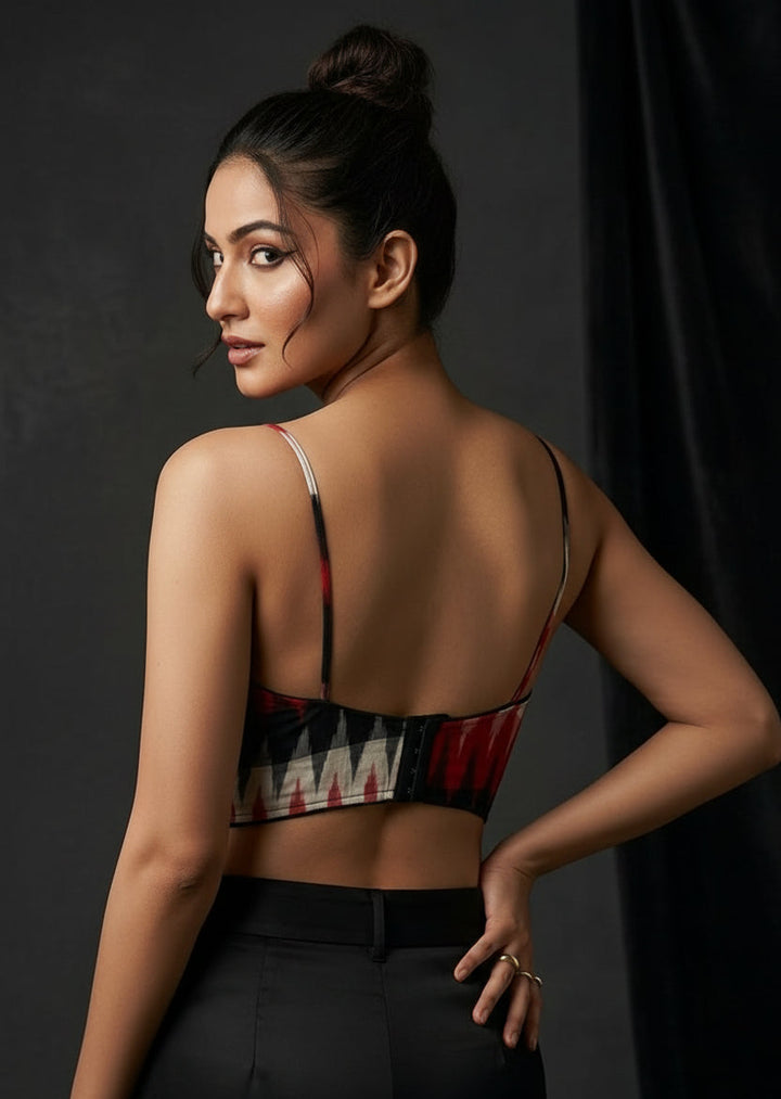 Style In Sunny Days-Ikkat Blouse