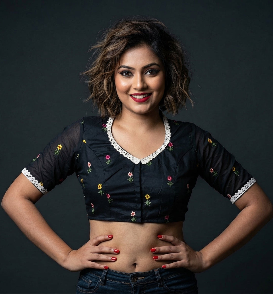 Cute And Stylish-Embroidered Blouse