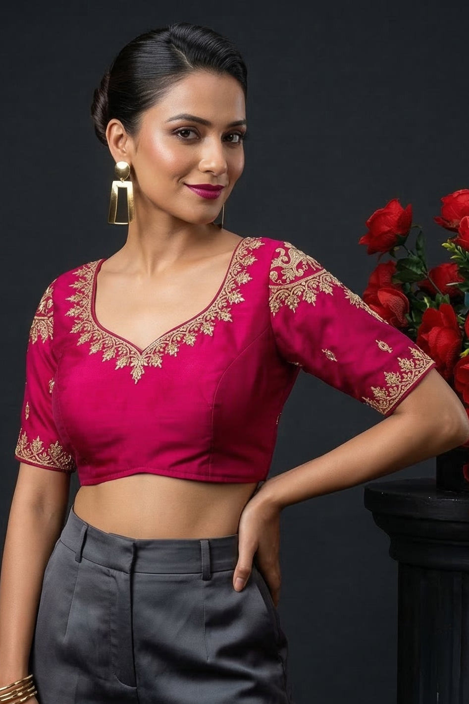 Look At The Mirror-Designer Blouse