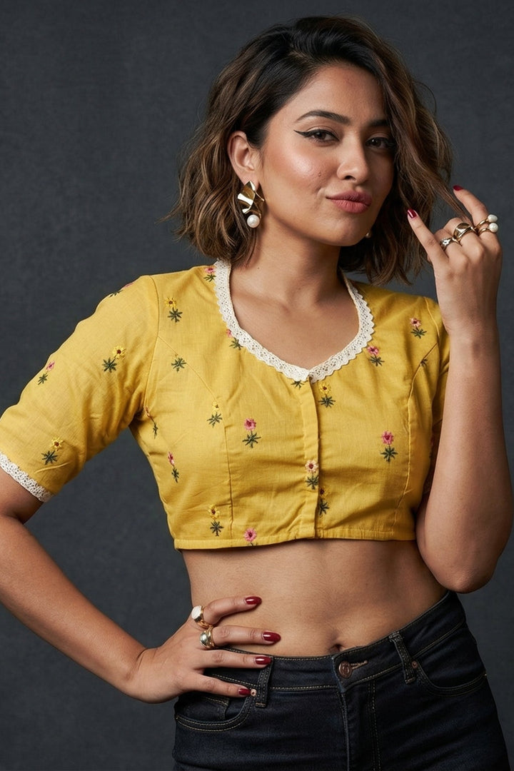 Cute And Stylish-Embroidered Blouse