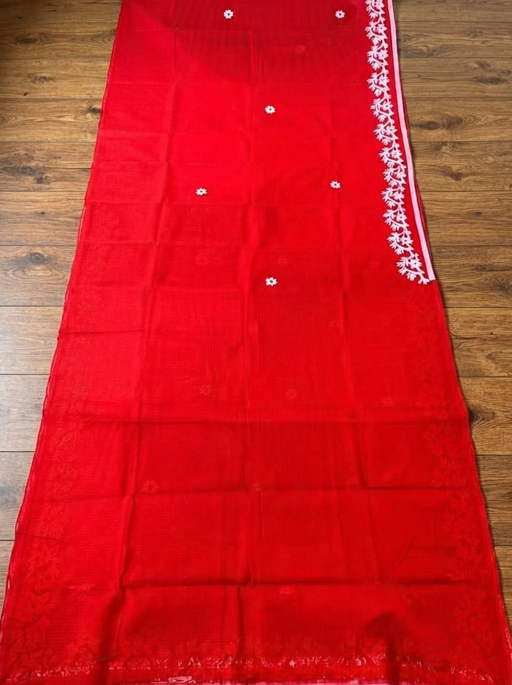 Hridoy rekha Kota Applique Saree