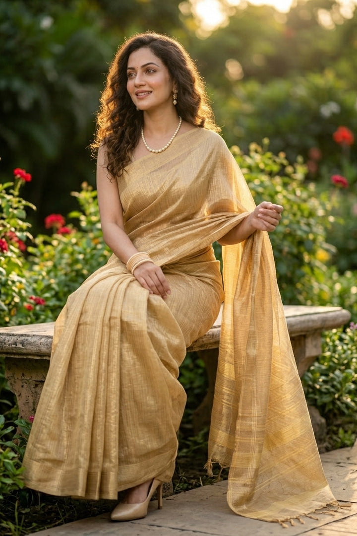 Pampering The Tissue Silk Saree