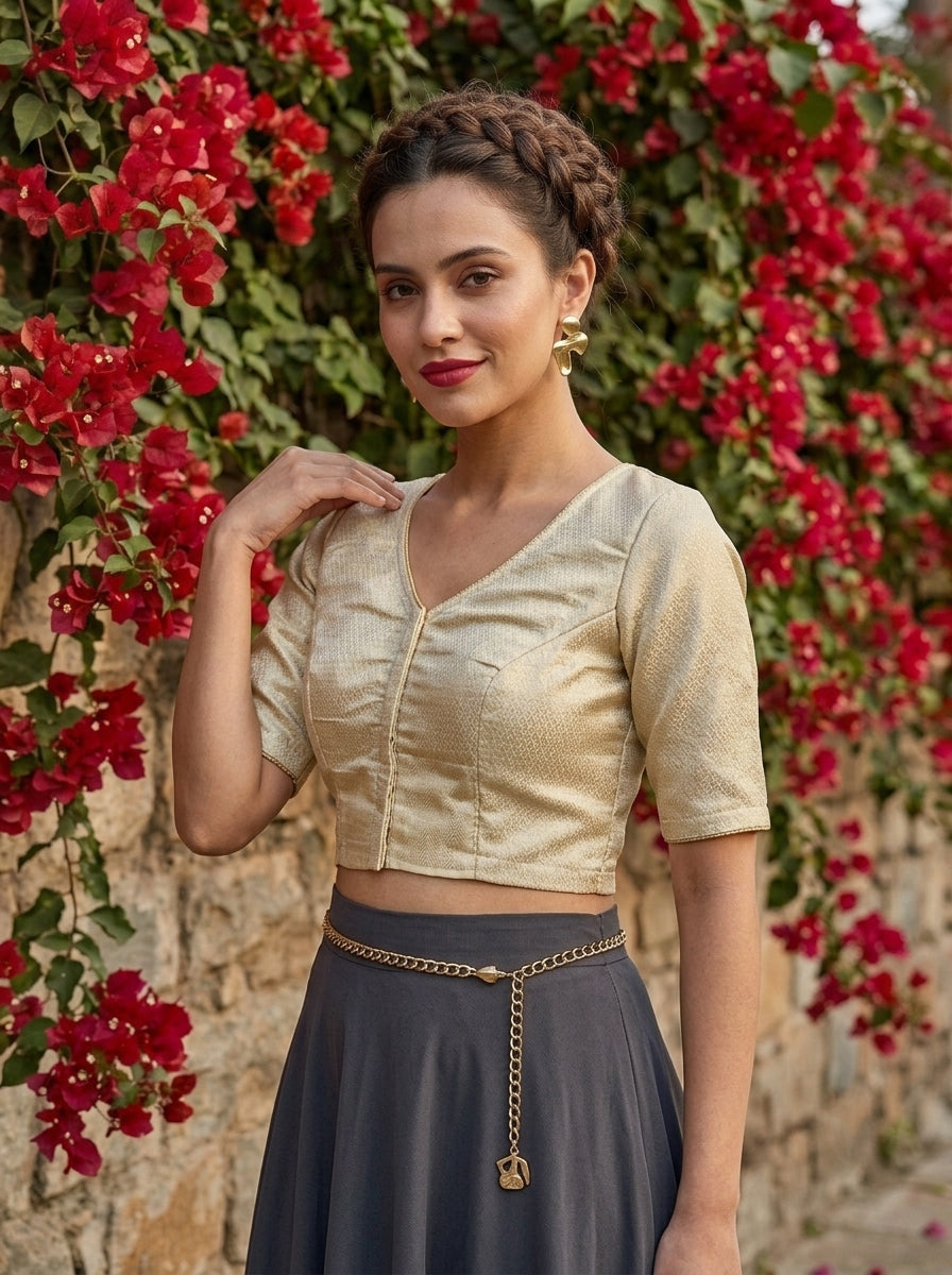 Echo Essence Brocade Blouse