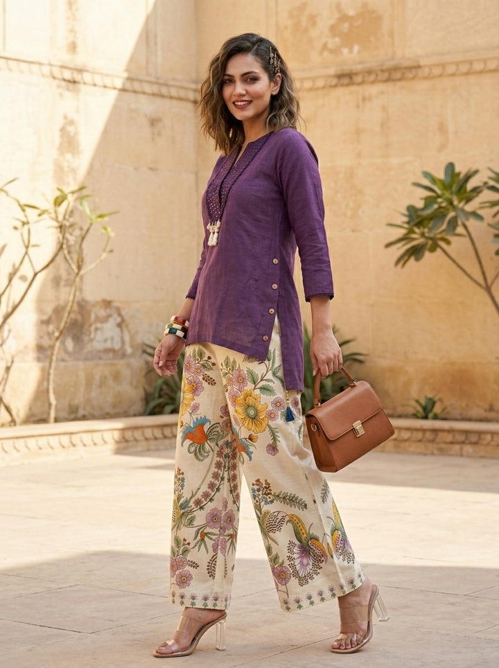 Soft Glow Co-ord Set( Velvet)