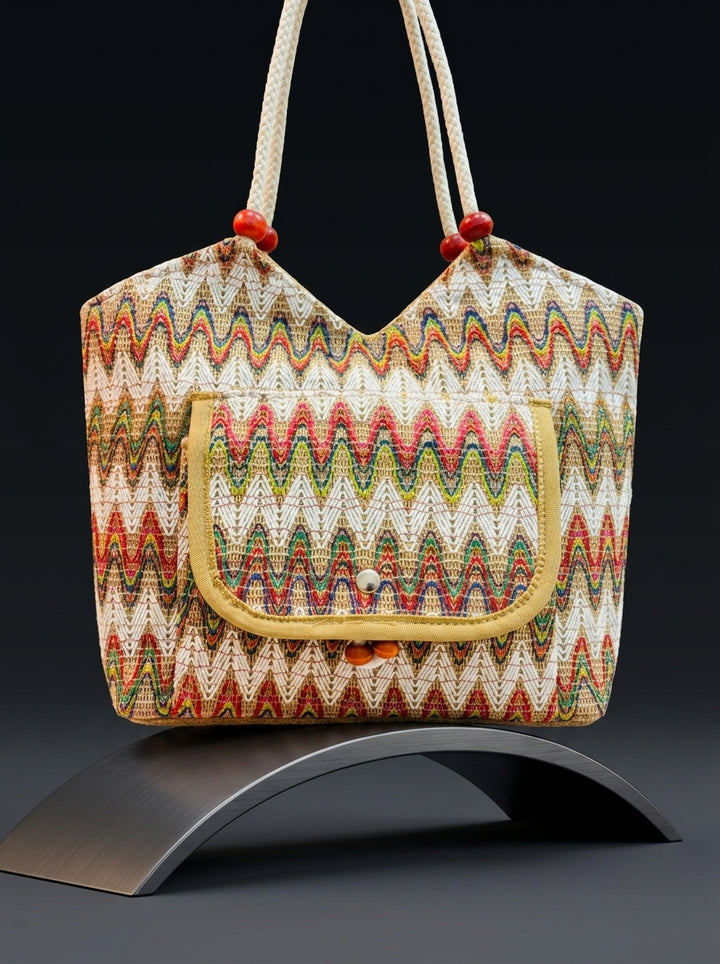 Tangled in colors- Boho Tote Bag