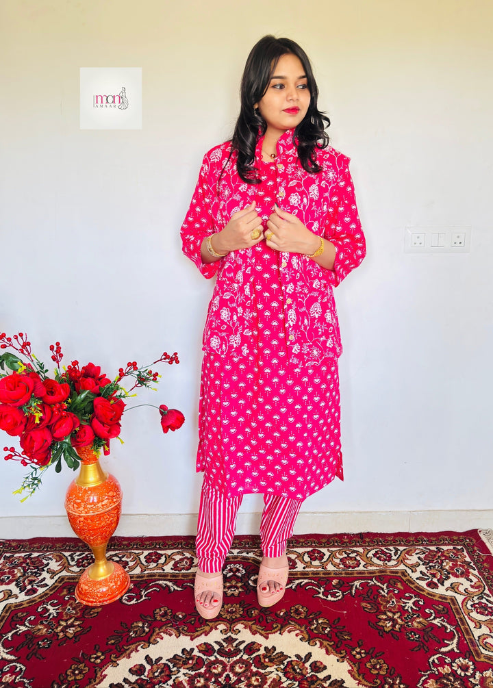 As Warm As a Hug - Winter Special Kurti Set