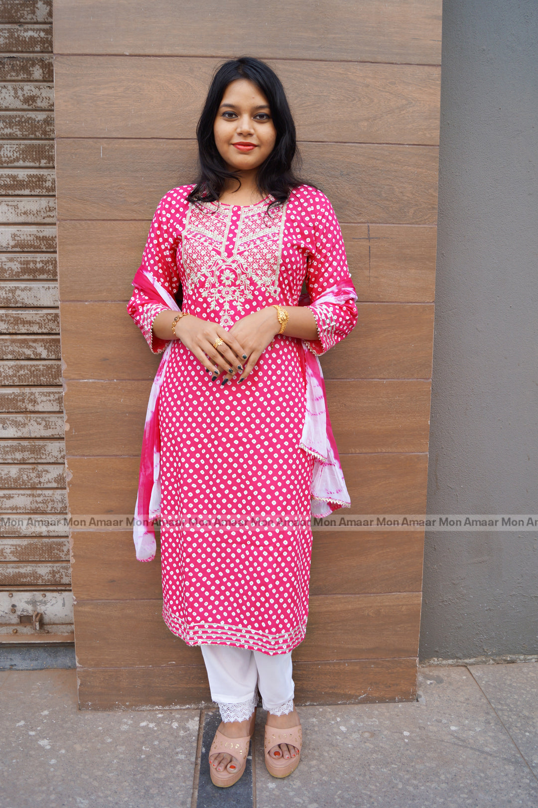 Story Without Words (Straight Cotton Kurti Set)