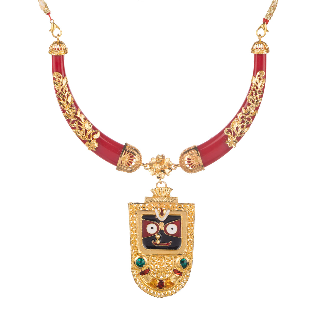 Blessings- Gold Plated Prabhu Jagannath Necklace Set