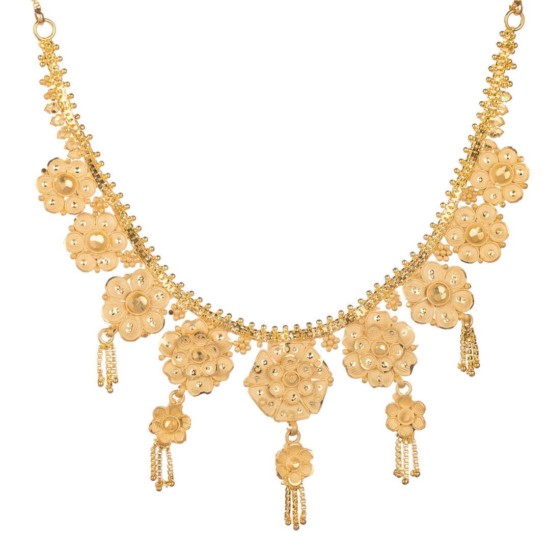 Flower Gal (Gold Plated Necklace Set)