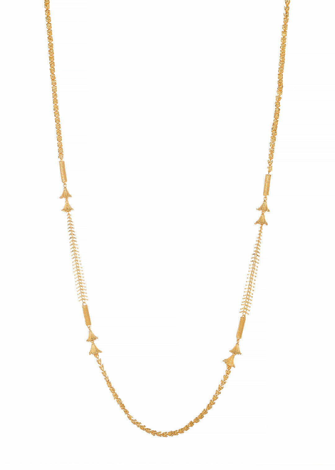 Triveni- The Three Source [Macher Kanta Gold Plated Long Chain]