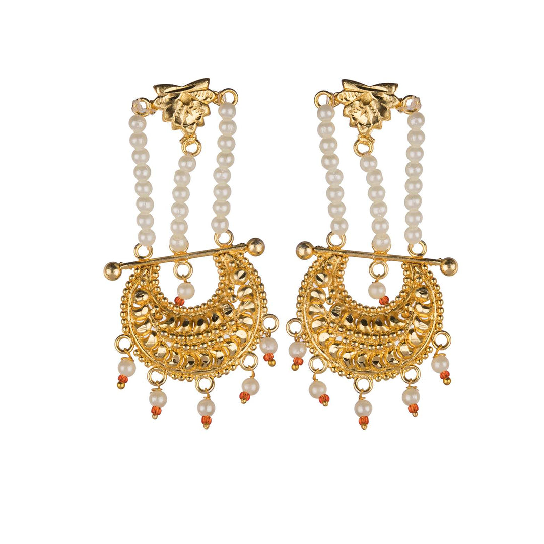 Maharani Pearl Gold Plated Haar [ Long Chain]