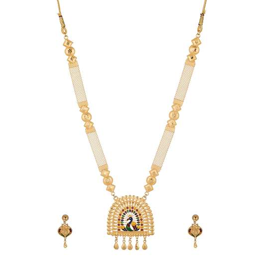 Mayilattam Gold Plated Sita Haar [ Long Chain]