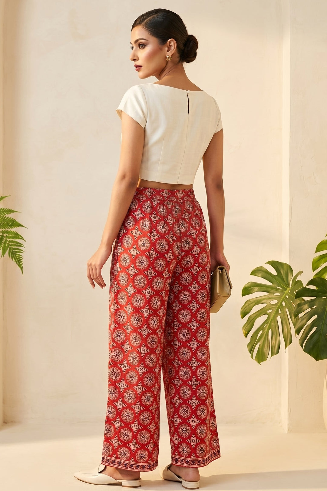 Marhaba  Cotton Palazzo(Free Size)