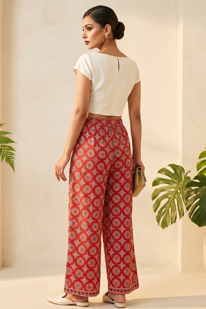 Marhaba  Cotton Palazzo(Free Size)