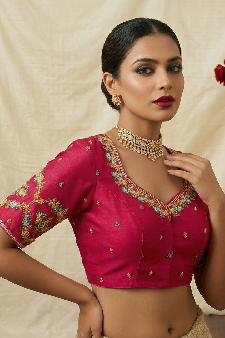 Monalisa (Vichitra Silk Blouse)