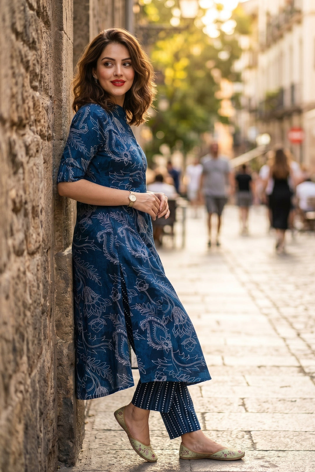 Tends To Be Trendy Cotton Kurti Set