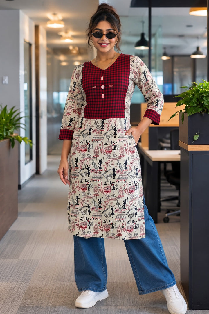 Dressed For Success Kurti(Only Kurti)