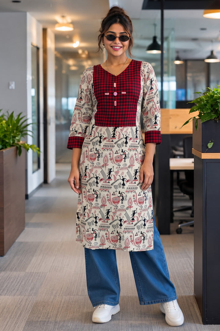 Dressed For Success Kurti(Only Kurti)
